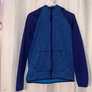 Blue and turquoise Nike jacket